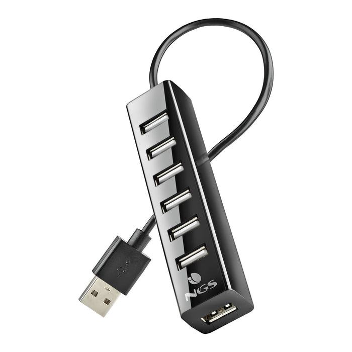 EAN 8435430621051 - NGS IHUB7 TINY USB 2.0 480 Mbit/s Negro imagen 2