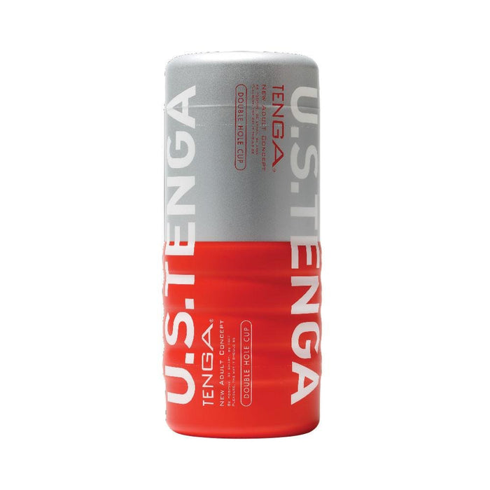 EAN 4560220554401 - Tenga U.S. DOUBLE HOLE CUP Masturbador masculino Rojo Elastómero termoplástico (TPE) imagen 1
