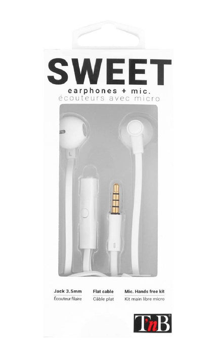 EAN 3303170091654 - T'nB SWEET Auriculares Alámbrico Dentro de oído Llamadas/Música Blanco imagen 3