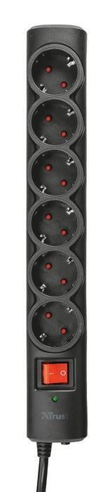 EAN 8713439210590 - Trust 21059 limitador de tensión Negro 6 salidas AC 1,8 m imagen 2