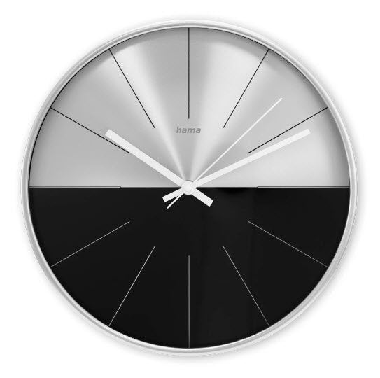 EAN 4047443519979 - Hama Sicily Reloj de cuarzo Círculo Negro, Plata imagen 1