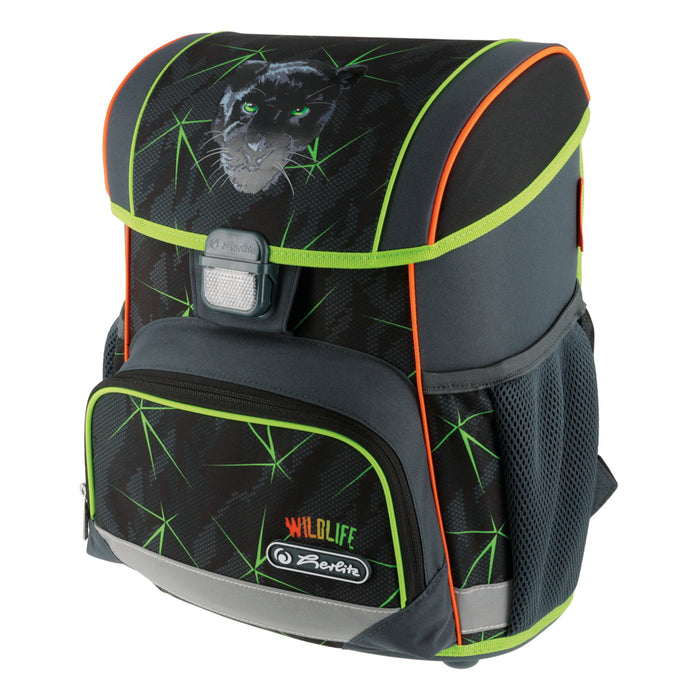 EAN 4008110370897 - Herlitz Loop Plus Wild Life juego de mochila escolar Niño Poliéster Negro, Verde, Naranja imagen 9