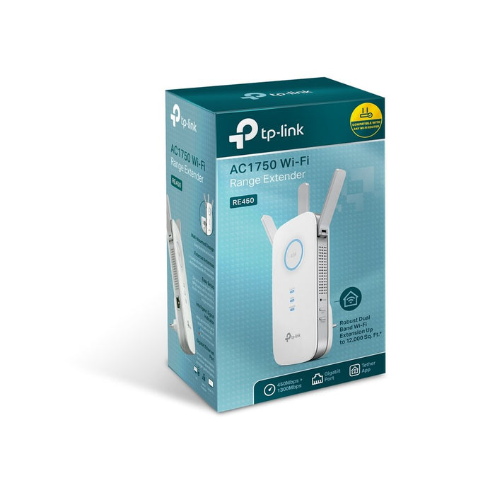 EAN 6935364082598 - TP-Link RE450 Transmisor y receptor de red Blanco 10, 100, 1000 Mbit/s imagen 4