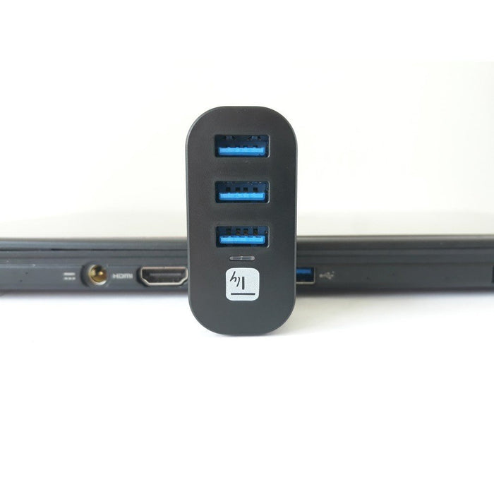 EAN 8059018361766 - Techly IUSB3-HUB3-ROTB hub de interfaz USB 3.2 Gen 1 (3.1 Gen 1) Type-A 5000 Mbit/s Negro imagen 3