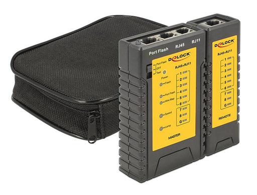 EAN 4043619864072 - DeLOCK 86407 comprobador de cables de red Comprobador de cables de par trenzado Negro imagen 2