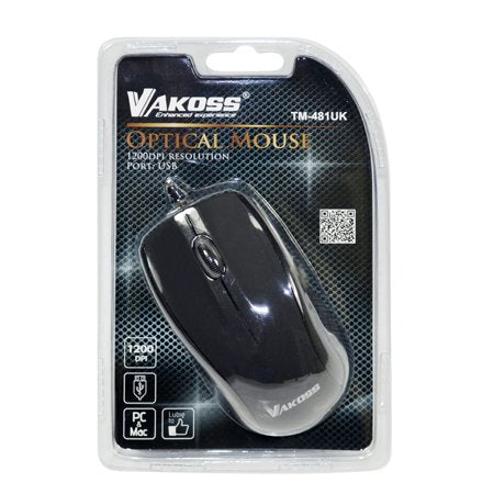 EAN 4718308875577 - Vakoss TM-481UK ratón USB tipo A Óptico 1200 DPI imagen 2