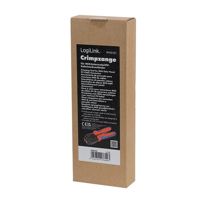 EAN 4052792076493 - LogiLink PHT0101 crimpadora Herramienta para prensar Negro, Azul, Naranja imagen 5