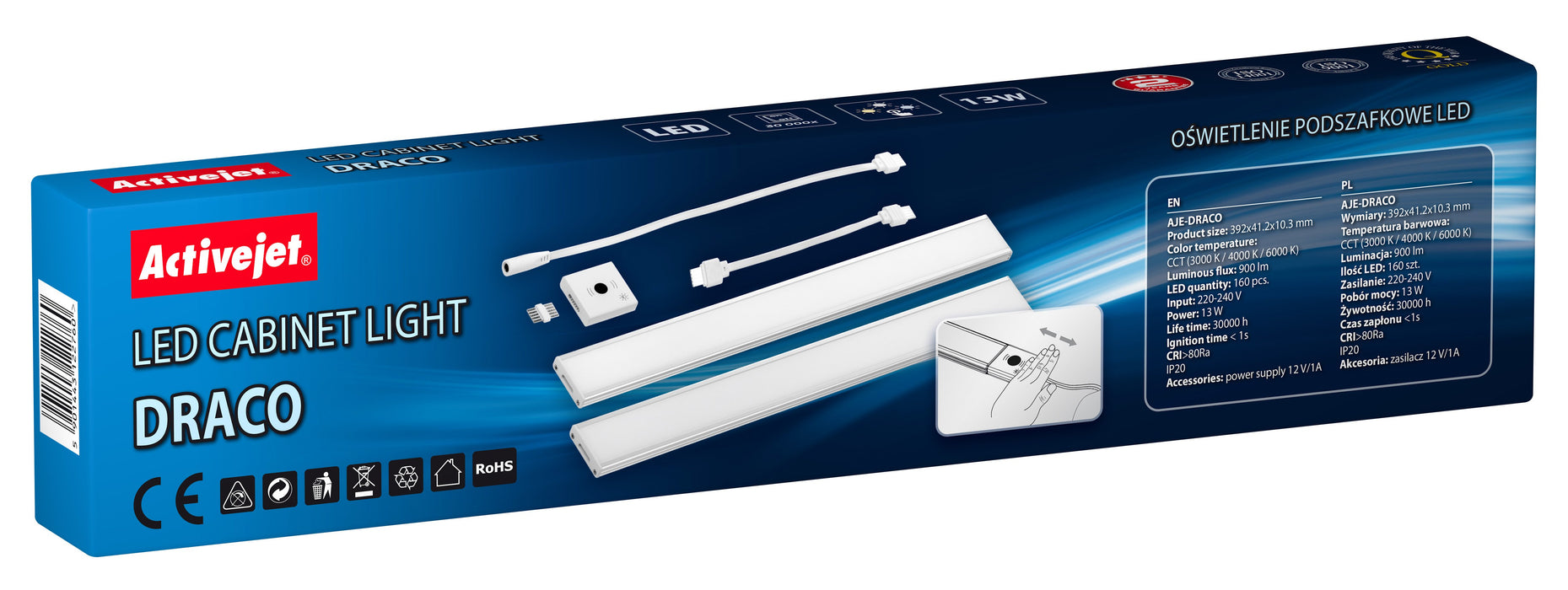 EAN 5901443122760 - Activejet AJE-DRACO luz para gabinetes 13 W imagen 2