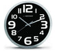 EAN 5901299929902 - Esperanza EHC013K Wall Clock - Zurich - Black Reloj de cuarzo Ovalado Negro, Blanco imagen 1