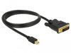EAN 4043619839889 - DeLOCK 83988 adaptador de cable de vídeo 1 m Mini DisplayPort DVI-D Negro imagen 2