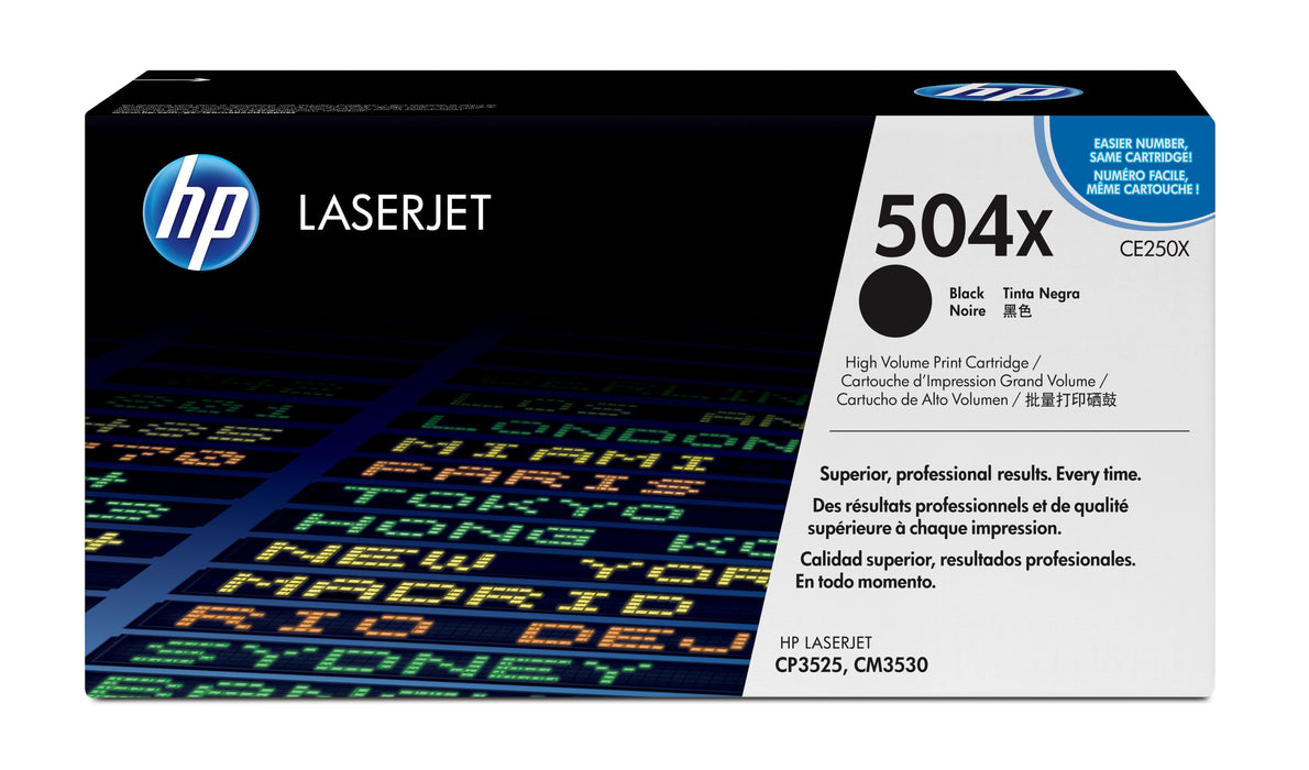 EAN 0883585595693 - HP 504X High Yield Black Original LaserJet Toner Cartridge cartucho de tóner 1 pieza(s) imagen 1