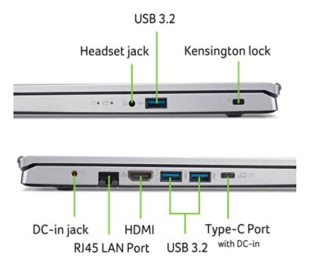 EAN 4711474413482 - Acer Aspire Go 15 AG15-42P-R899 AMD Ryzen™ 5 5625U Portátil 39,6 cm (15.6") Full HD 8 GB DDR4-SDRAM 512 G imagen 2