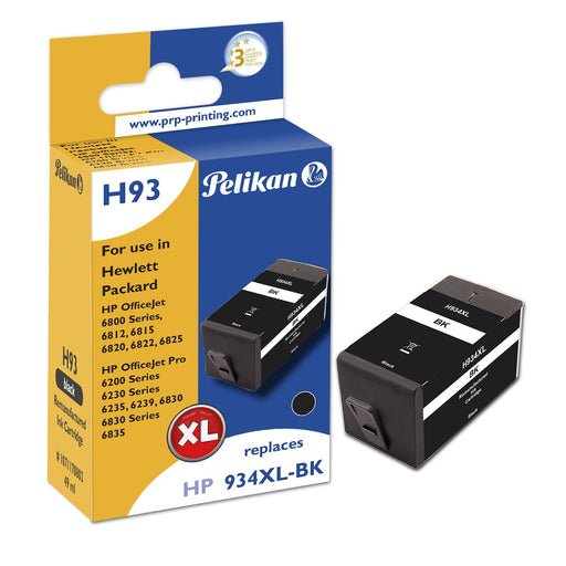 EAN 4018474708021 - Pelikan H93 Black cartucho de tinta 1 pieza(s) Compatible Alto rendimiento (XL) Negro imagen 1