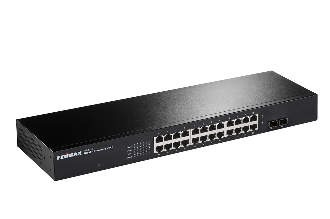 EAN 4710700928554 - Edimax 24-Port Gigabit with 2 SFP Slots Rack-mount Switch imagen 1