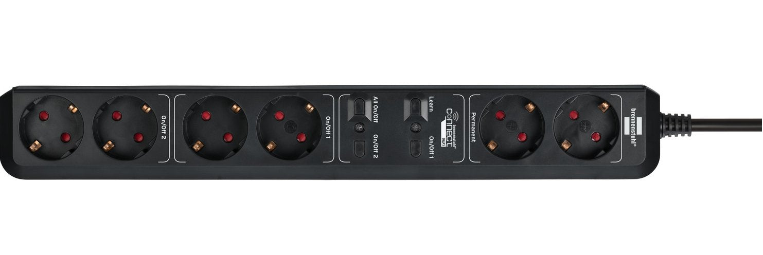 EAN 4007123663439 - Brennenstuhl 1159760936 regleta inteligente 6 salidas AC 1,5 m Negro imagen 2