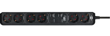 EAN 4007123663439 - Brennenstuhl 1159760936 regleta inteligente 6 salidas AC 1,5 m Negro imagen 2