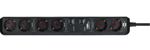 EAN 4007123663439 - Brennenstuhl 1159760936 regleta inteligente 6 salidas AC 1,5 m Negro imagen 2