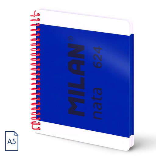 EAN 8411574109983 - Milan 57053E80B cuaderno y block A5 80 hojas Azul imagen 1