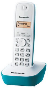 EAN 5025232624744 - Panasonic KX-TG1611 Teléfono DECT Identificador de llamadas Azul, Blanco imagen 1