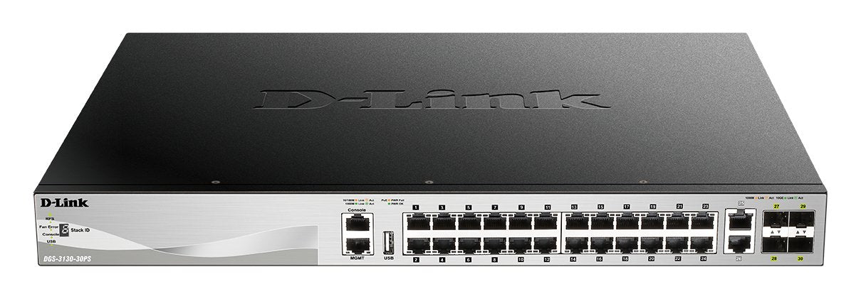EAN 790069469947 - D-Link DGS-3130-30PS/E switch Gestionado L3 Gigabit Ethernet (10/100/1000) Energía sobre Ethernet (PoE) Gr imagen 2