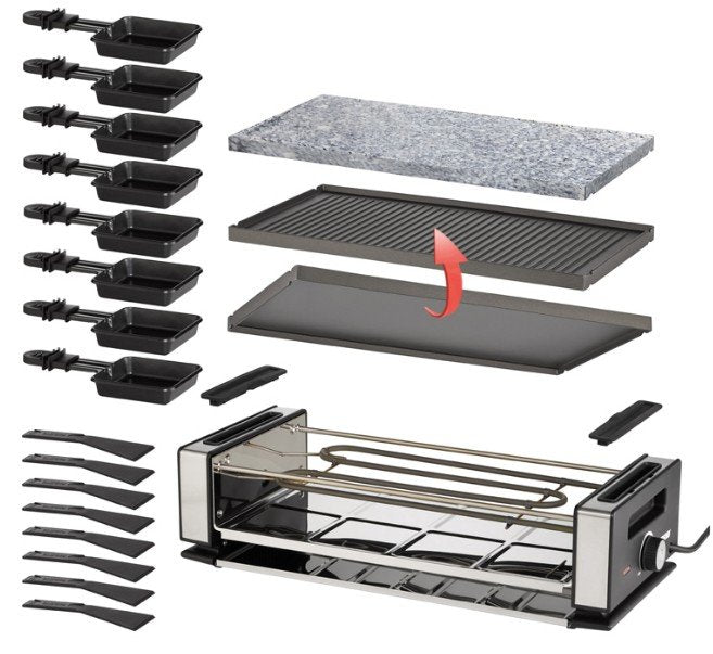 EAN 4011689487606 - Unold 48760 parrilla de interior 8 personas(s) 1200 W Negro, Acero inoxidable imagen 2