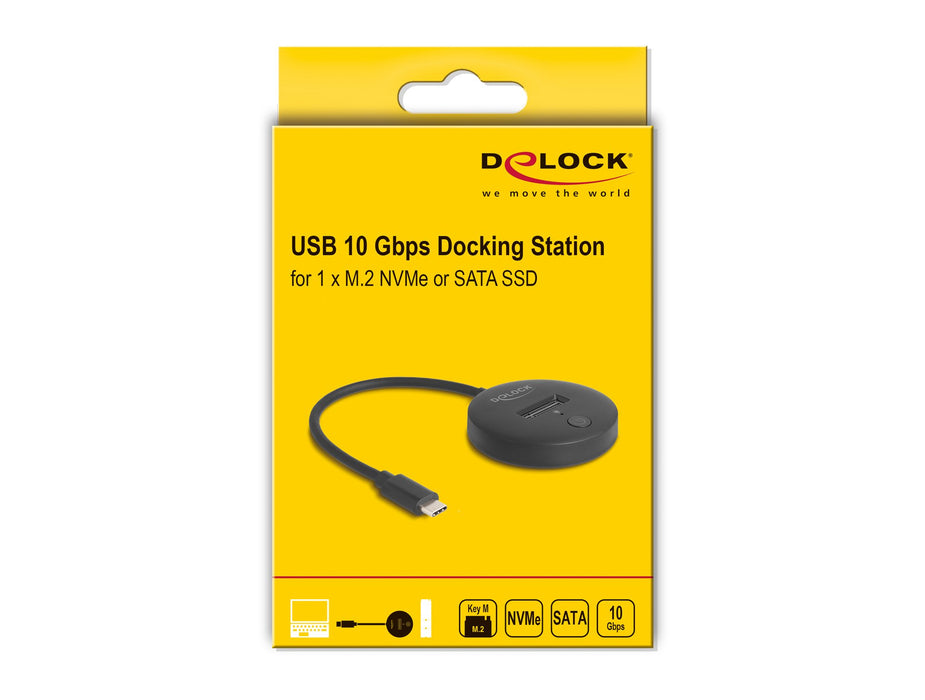 EAN 4043619642540 - DeLOCK 64254 base de conexión para disco duro USB 3.2 Gen 1 (3.1 Gen 1) Type-C Negro imagen 3