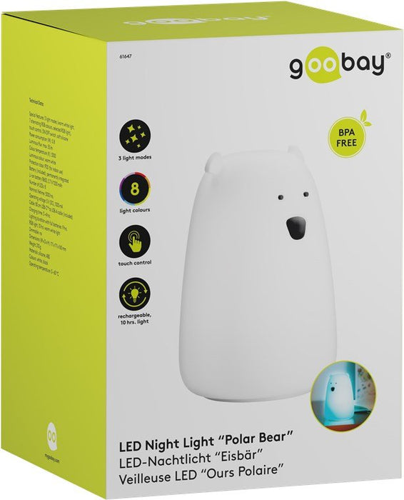 EAN 4040849616471 - Goobay 61647 luz nocturna para bebés Independiente Negro, Blanco LED imagen 2