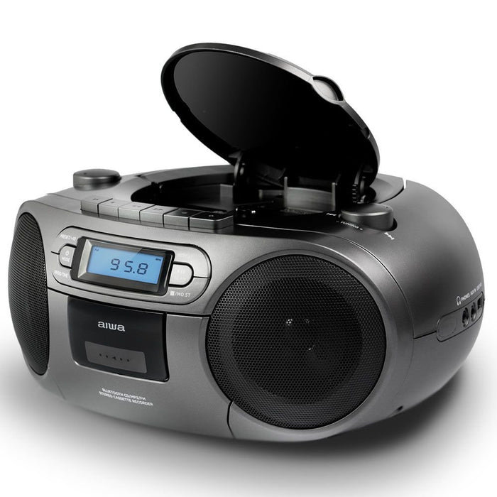 EAN 8435256897227 - Aiwa BBTC-550MG Reproductor de CD portátil Negro, Plata imagen 3