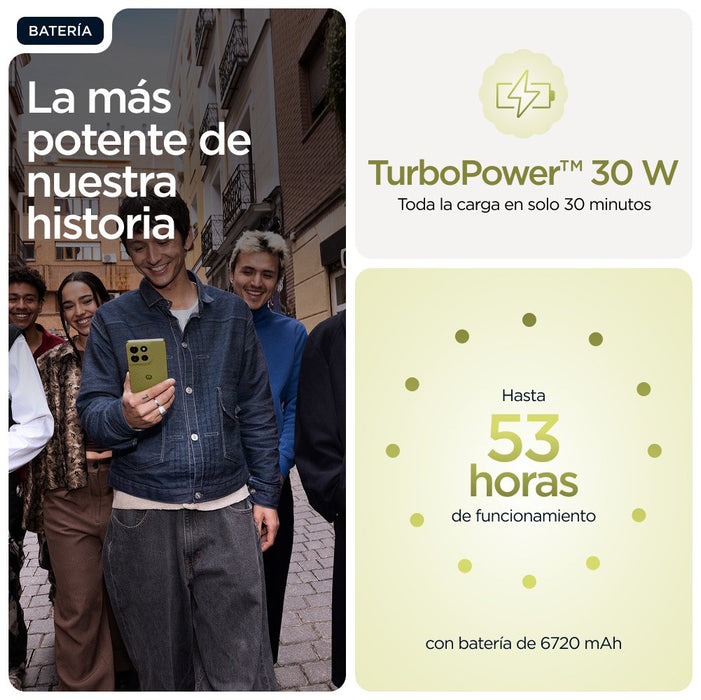 EAN 840493600116 - Motorola moto g86 power 5G 16,9 cm (6.67") SIM doble Android 15 USB Tipo C 12 GB 256 GB 6720 mAh Verde imagen 17