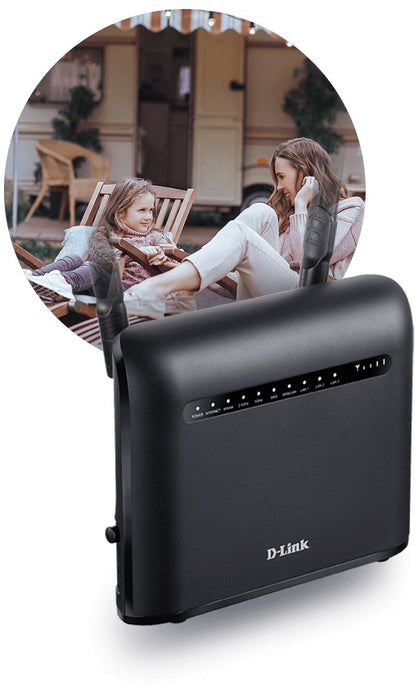 EAN 0790069458989 - D-Link AC1200 router inalámbrico Gigabit Ethernet Doble banda (2,4 GHz / 5 GHz) 4G Negro imagen 9