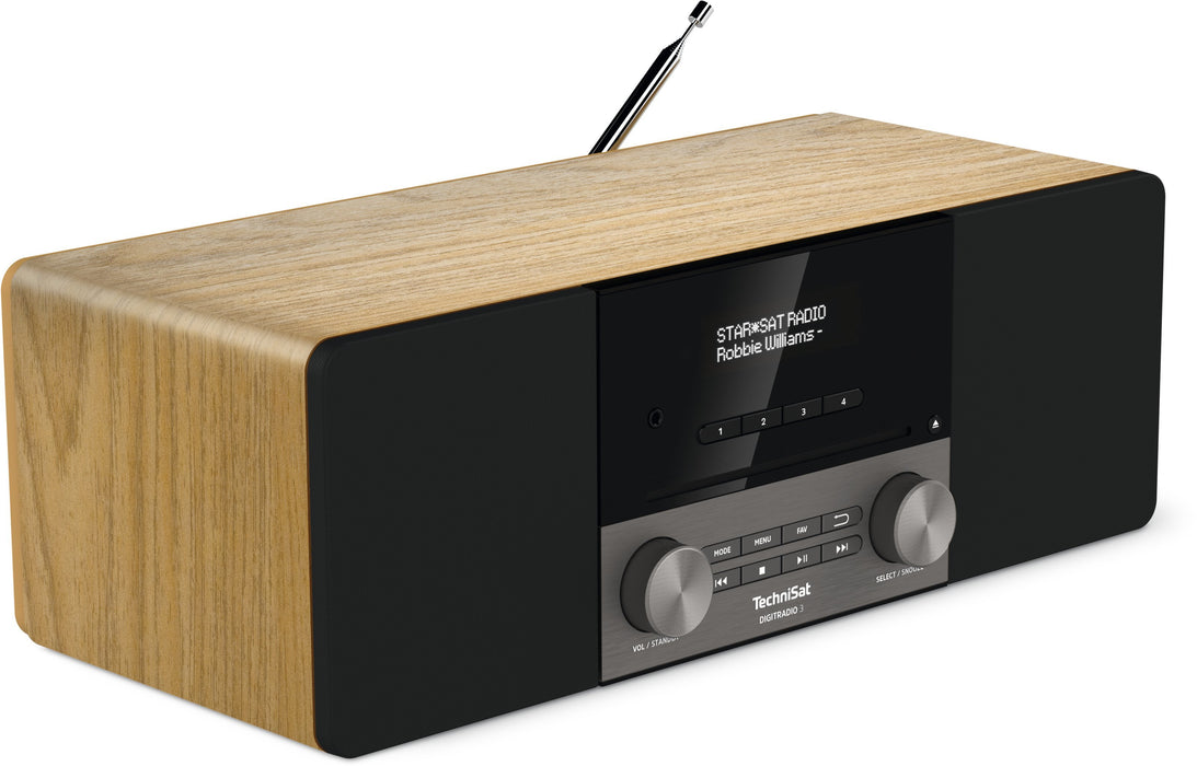 EAN 4019588339132 - TechniSat DIGITRADIO 3 Personal Analógico y digital Negro, Gris, Madera imagen 3