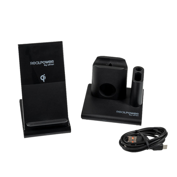 EAN 4040895010612 - RealPower ChargeAIR Connect Smartphone, Reloj inteligente, Tableta Negro USB Cargador inalámbrico Interio imagen 3