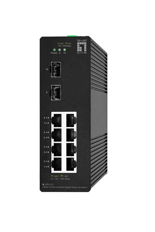 EAN 4015867236208 - LevelOne IGS-2110 switch Gestionado L2 Gigabit Ethernet (10/100/1000) Negro imagen 1