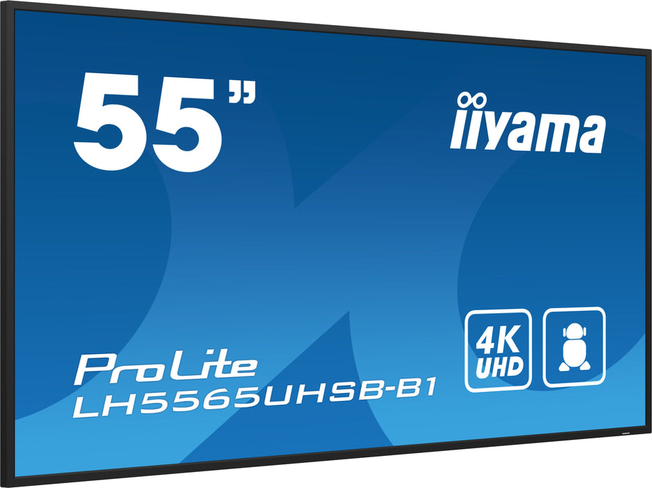 EAN 4948570123575 - iiyama LH5565UHSB-B1 pantalla de señalización Diseño de quiosco 138,7 cm (54.6") LED Wifi 800 cd / m² 4K  imagen 3