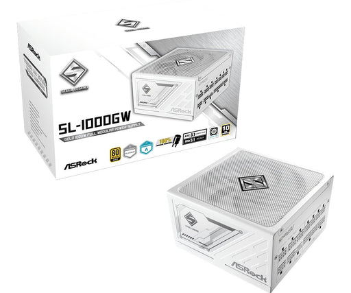 EAN 4710483949180 - Asrock SL-1000GW Steel Legend unidad de fuente de alimentación 1000 W 20+4 pin ATX ATX Blanco imagen 1