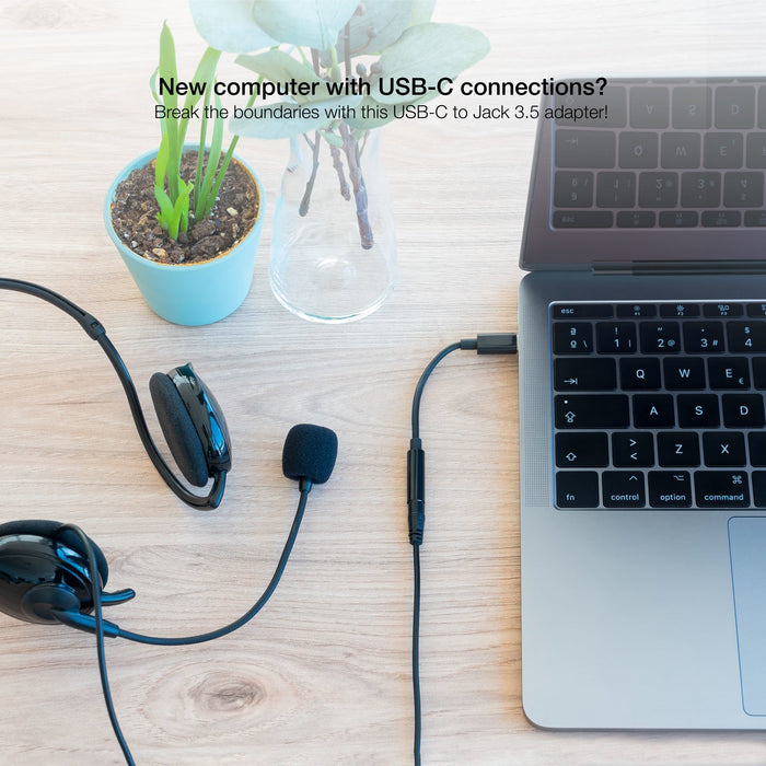 EAN 8433281012219 - Nanocable 10.24.1205 cable de audio 0,11 m 3,5 mm USB Tipo C imagen 4