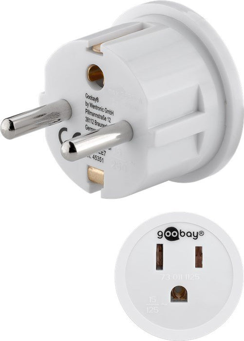 EAN 4040849453519 - Goobay 45351 adaptador de enchufe eléctrico Tipo F Tipo B Blanco imagen 1