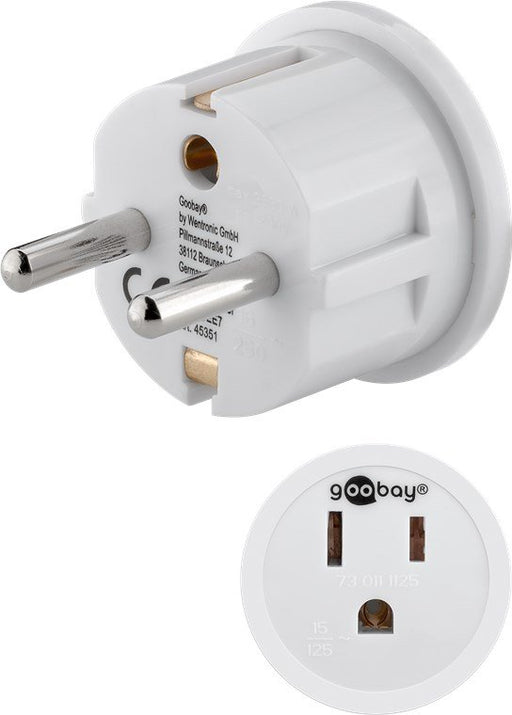 EAN 4040849453519 - Goobay 45351 adaptador de enchufe eléctrico Tipo F Tipo B Blanco imagen 1