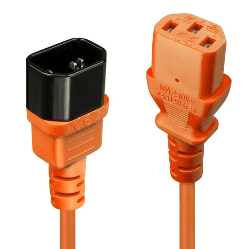 EAN 4002888304733 - Lindy 30473 cable de transmisión Negro, Naranja 0,5 m C14 acoplador C13 acoplador imagen 1