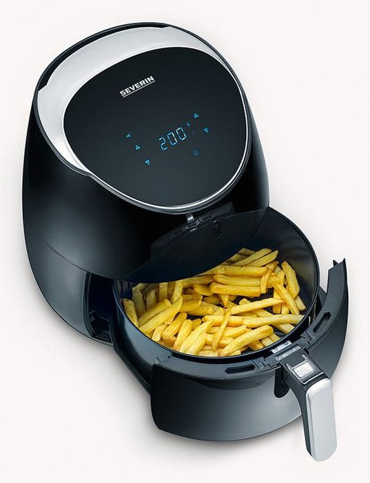 EAN 4008146029554 - Severin FR 2445 freidora Sencillo 5 L Independiente 2000 W Freidora de aire caliente Negro, Metálico, Pla imagen 4
