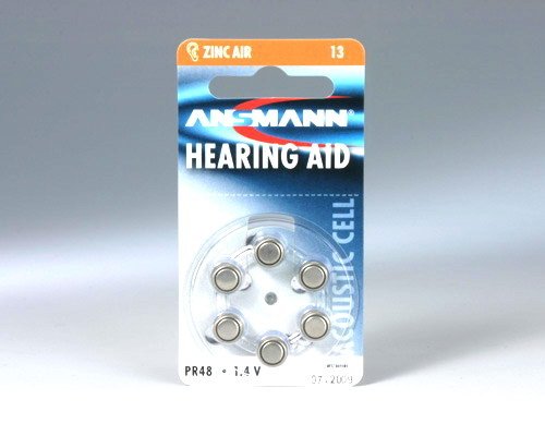 EAN 4013674013241 - Ansmann Blister 6 X Zinc - Air battery, PR 13 Batería de un solo uso imagen 1