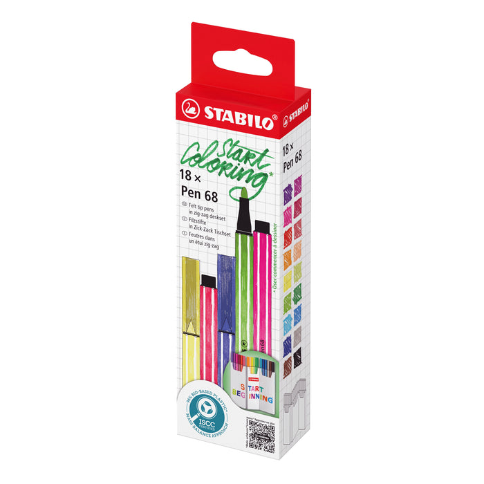 EAN 4006381616751 - STABILO Pen 68 rotulador Medio Multicolor 18 pieza(s) imagen 3