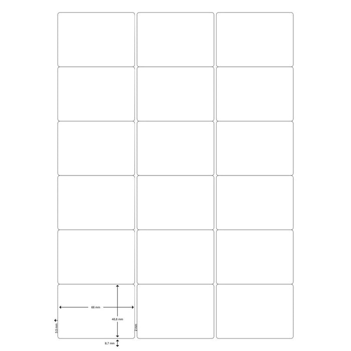 EAN 5705831015838 - Q-CONNECT KF01583 etiqueta de impresora Blanco imagen 2