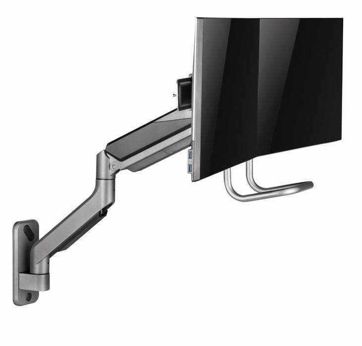 EAN 8716309127660 - Gembird Laikiklis Adjustable wall 2-display mounting arm 17-32inch iki 8kg imagen 6