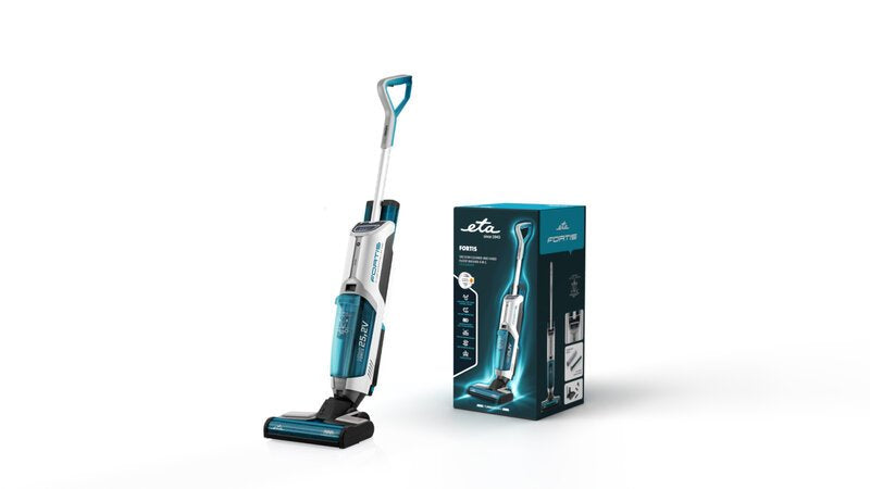 EAN 8590393303632 - Eta Fortis Aspiradora escoba Batería Seca y húmeda HEPA Sin bolsa 0,45 L Azul, Verde, Blanco imagen 14