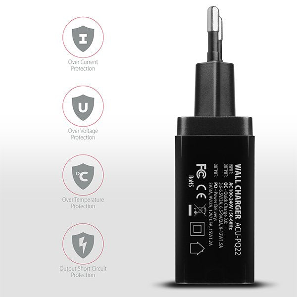 EAN 8595247904485 - Axagon ACU-PQ22 cargador de dispositivo móvil Teléfono móvil, Batería portátil, Smartphone, Reloj intelig imagen 5