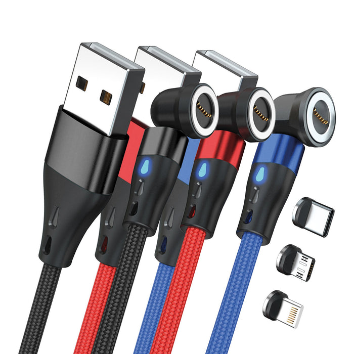 EAN 4040895011688 - RealPower MagneticCharge3 cable USB 1 m USB A Negro, Azul, Rojo imagen 1