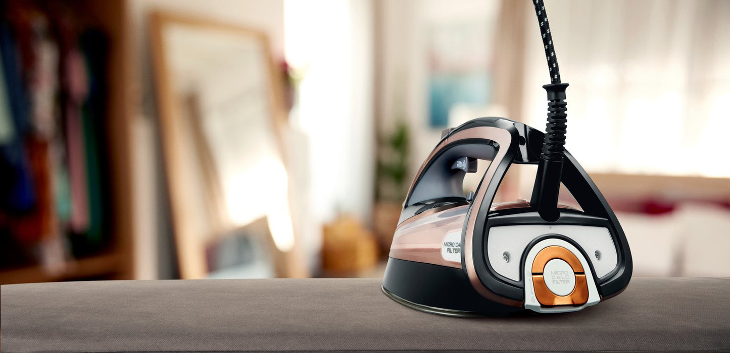 EAN 3121040069271 - Tefal Ultimate Pure FV9845 Plancha vapor-seco Suela Durilium Autoclean 3100 W Negro, Cobre imagen 13