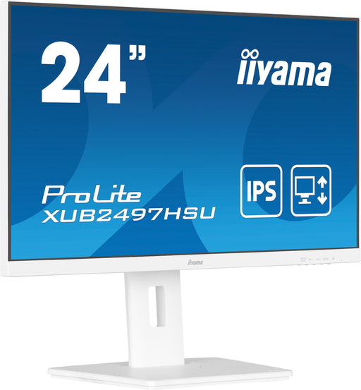 EAN 4948570125074 - iiyama ProLite XUB2497HSU-W2 pantalla para PC 60,5 cm (23.8") 1920 x 1080 Pixeles Full HD LED Blanco imagen 3