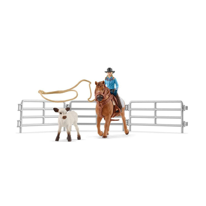 EAN 4059433473048 - schleich Cowgirl Team Roping Fun imagen 1